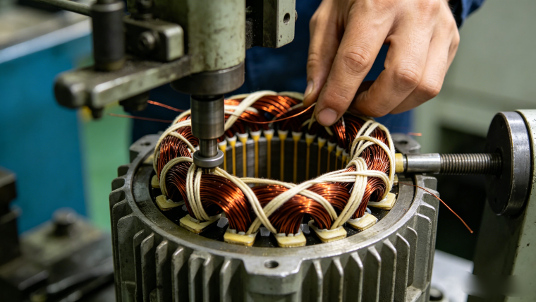 Stator coil assembly process